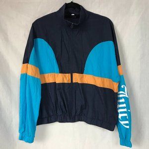 Juicy Couture Blue Graphic Bomber Windbreaker